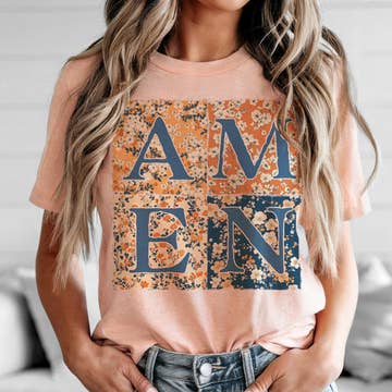 Amen Floral Graphic Tee