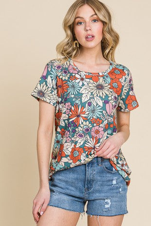 EVERYDAY RELAXED BLOUSE - (Multi Colored)