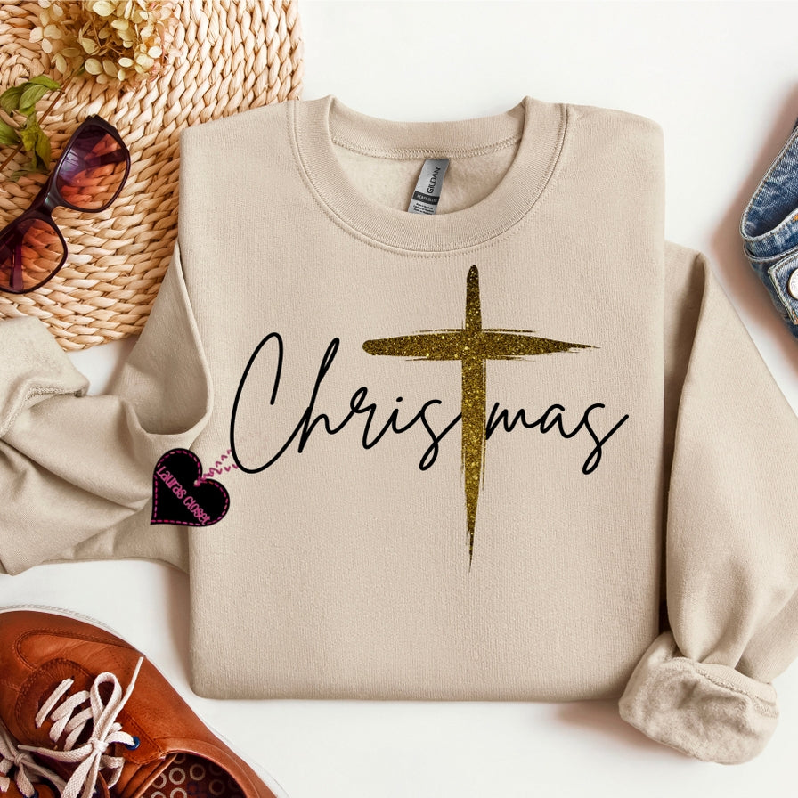 Christmas Sand colored Sweatshirt