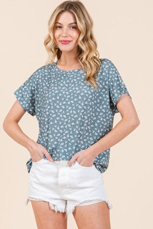 EVERYDAY RELAXED BLOUSE - (Seafoam)