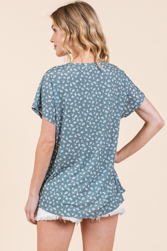 EVERYDAY RELAXED BLOUSE - (Seafoam)