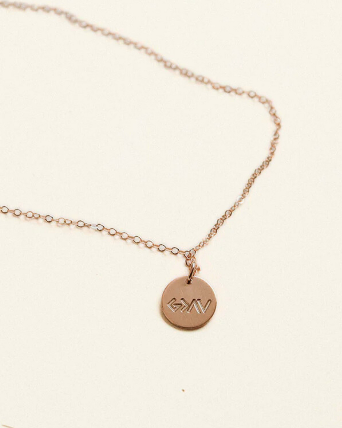 God is Greater Than The Highs and Lows 1/2&quot; Disc Necklace