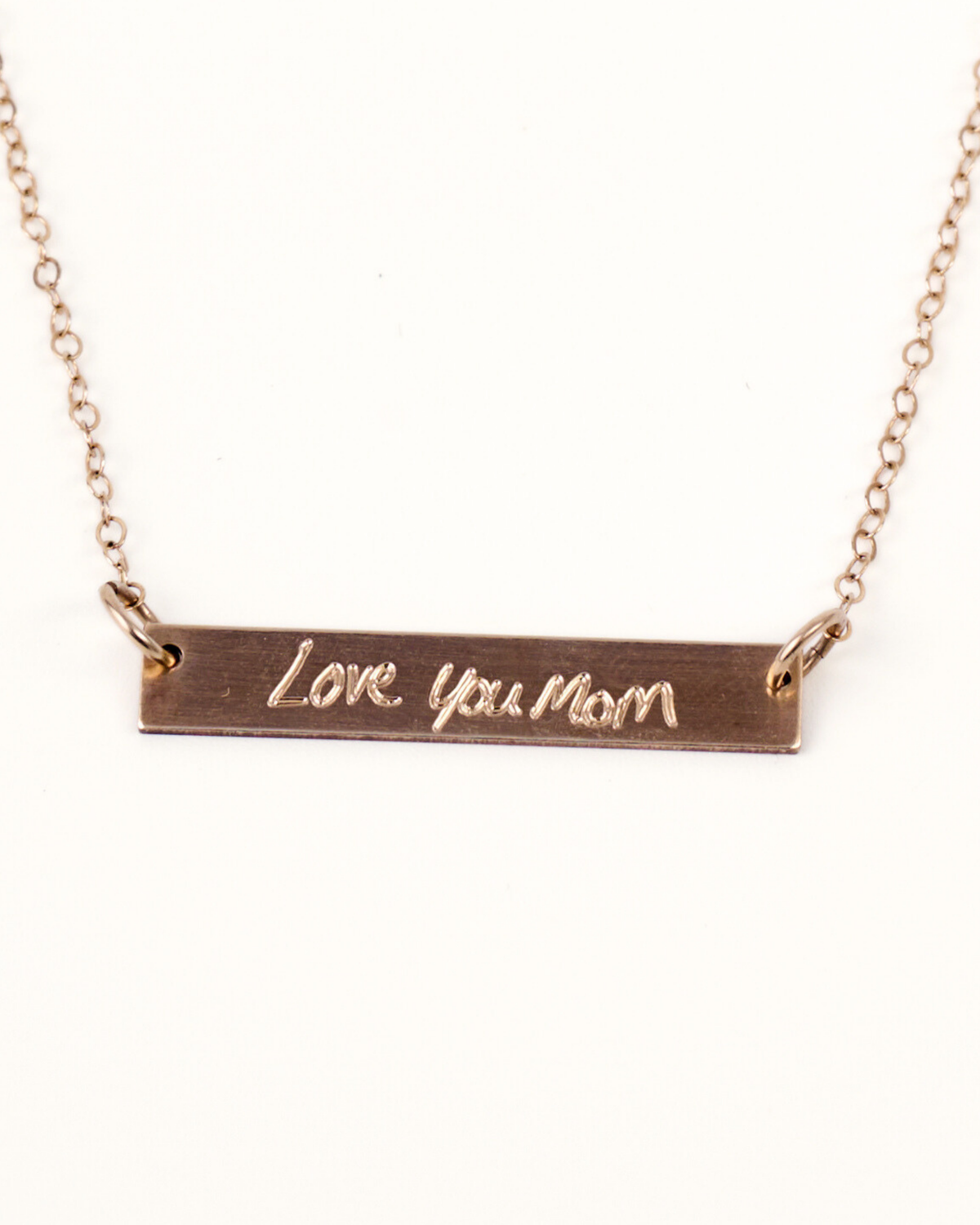 Custom Handwriting Bar Necklace