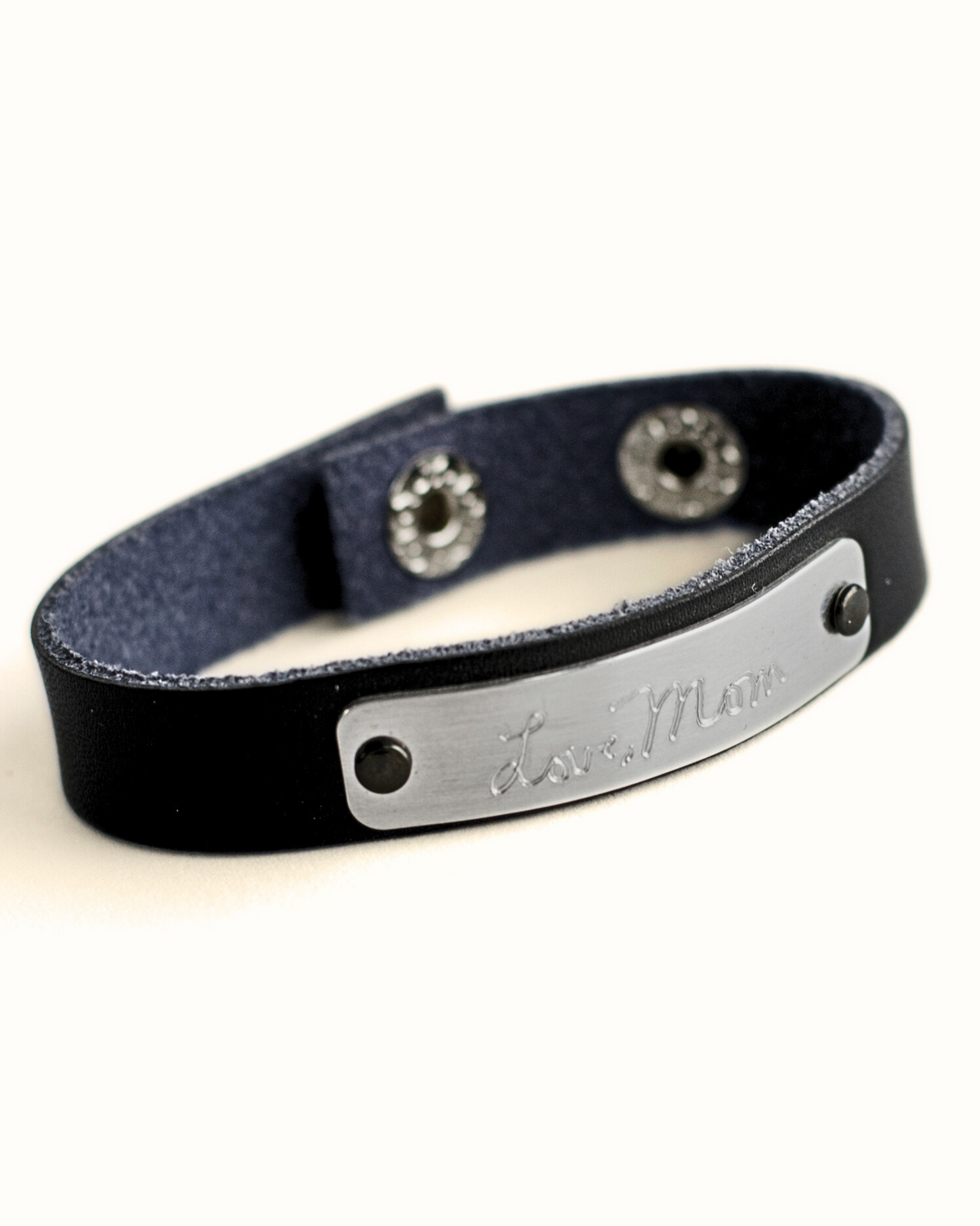 Custom Handwriting Leather Bracelet