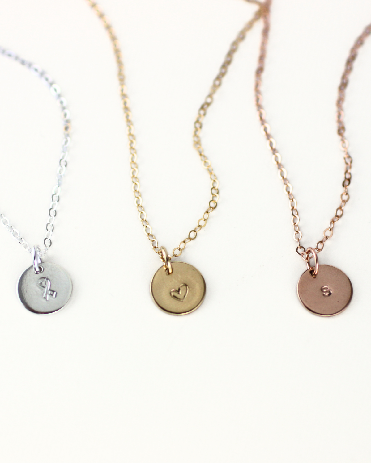 Mini Disc Necklace - 3/8&quot; disc