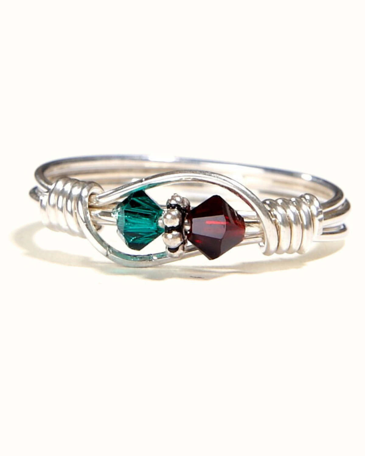 Mother&#39;s Ring 2 Birthstones