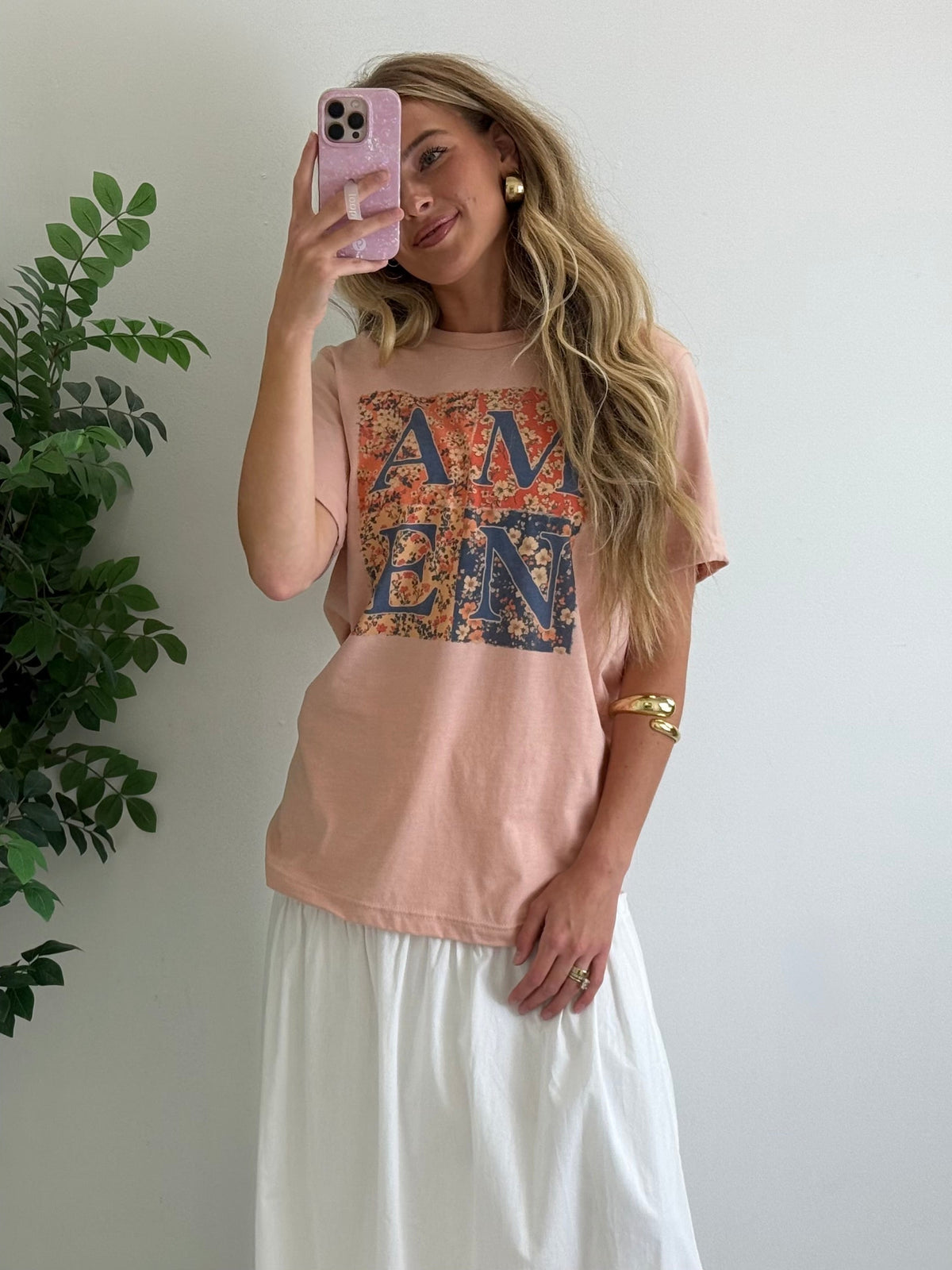 Amen Floral Graphic Tee