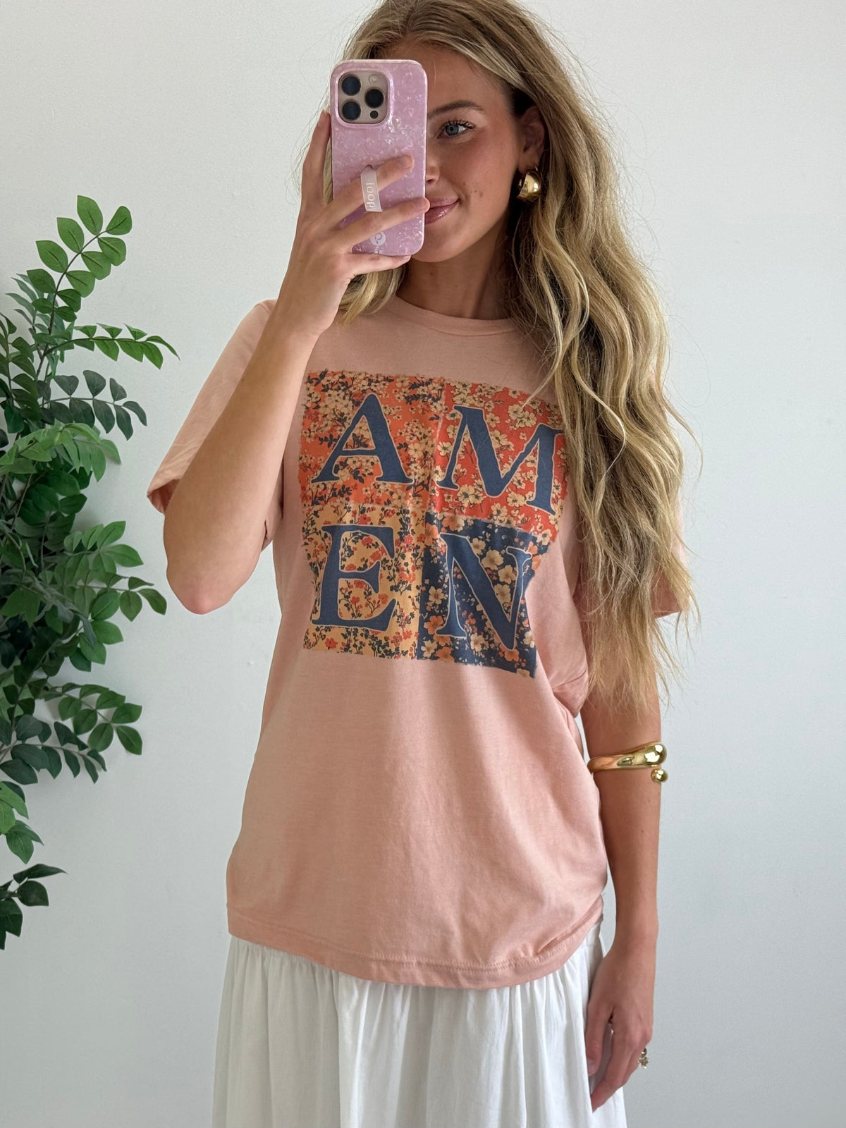 Amen Floral Graphic Tee