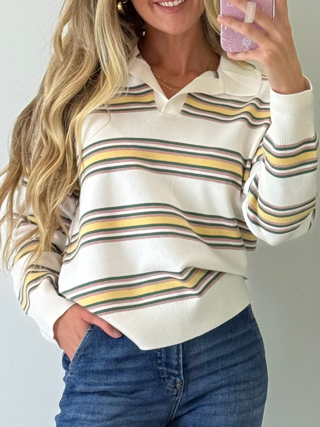 Polo Triple Striped Sweater