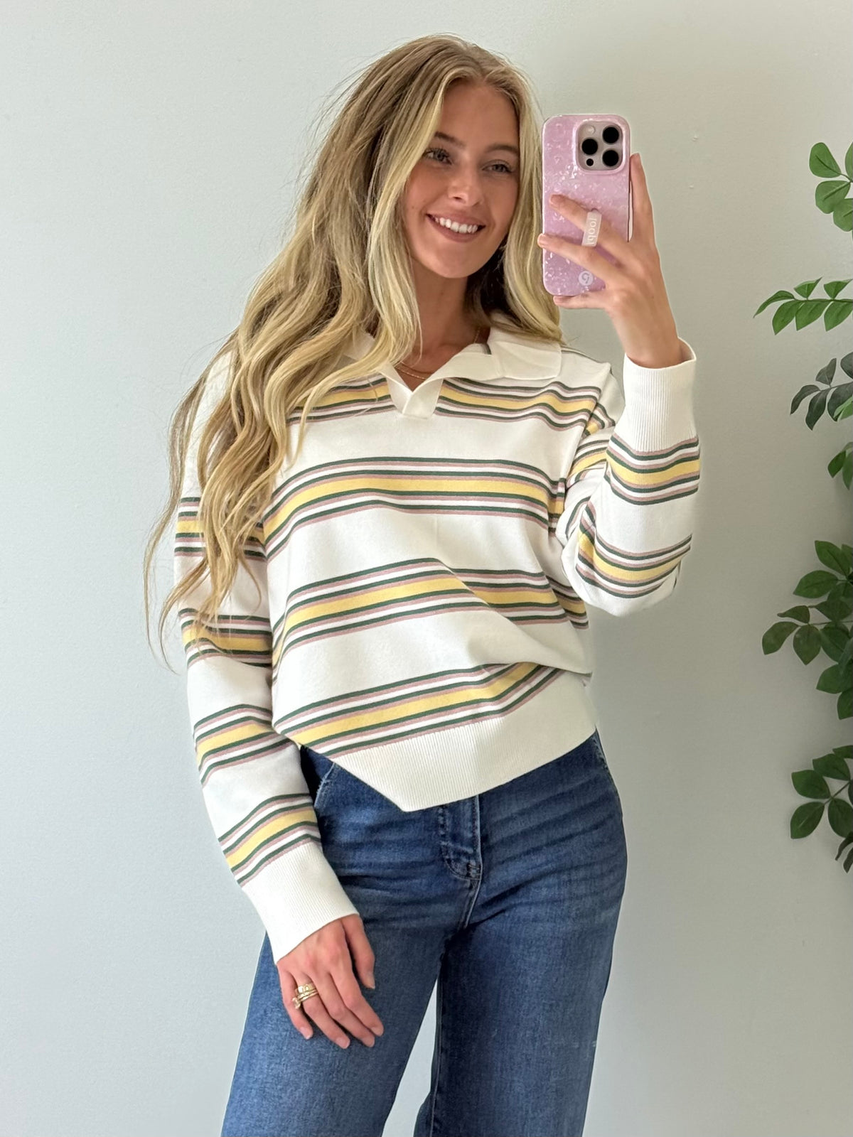 Polo Triple Striped Sweater