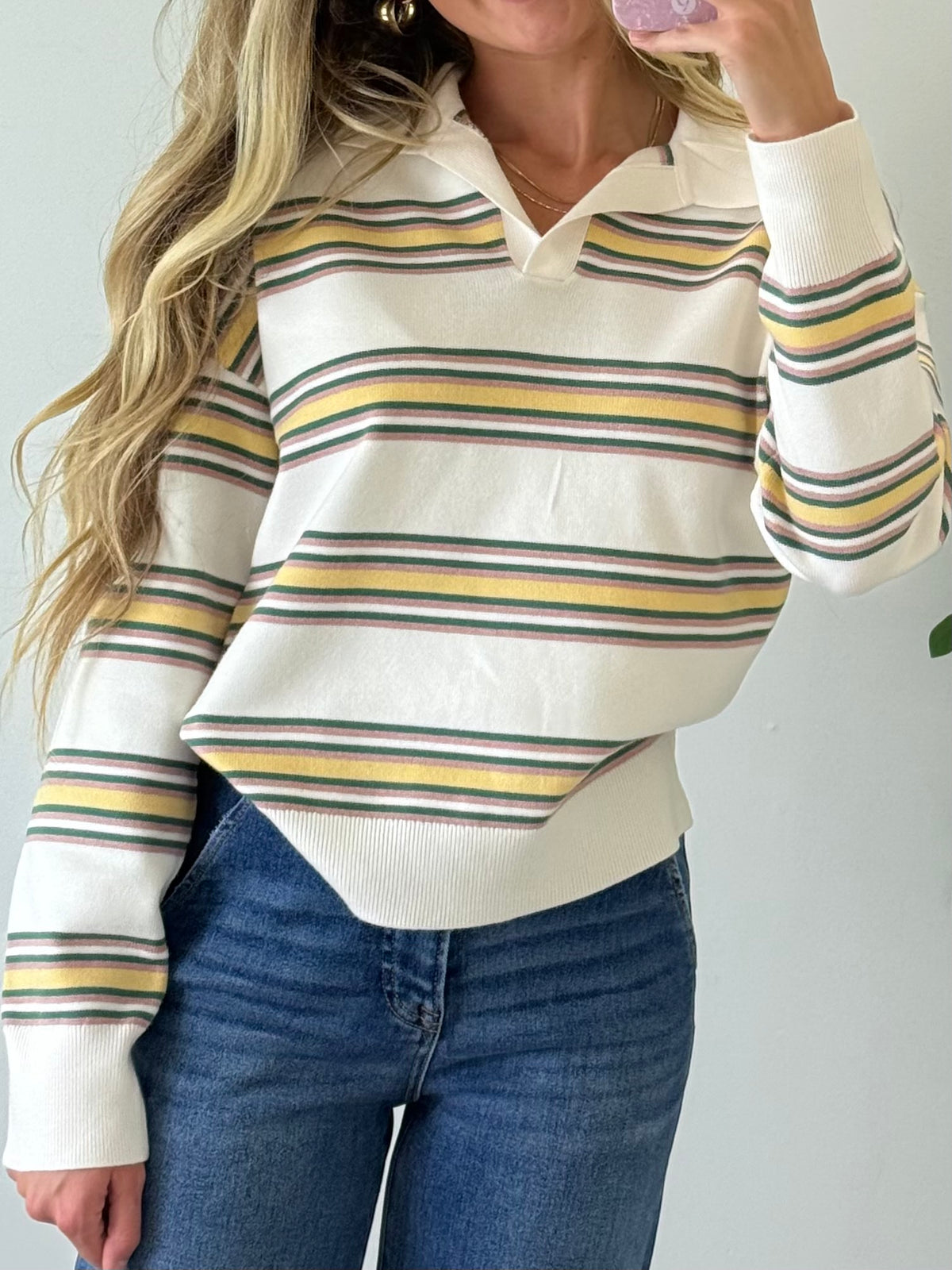 Polo Triple Striped Sweater
