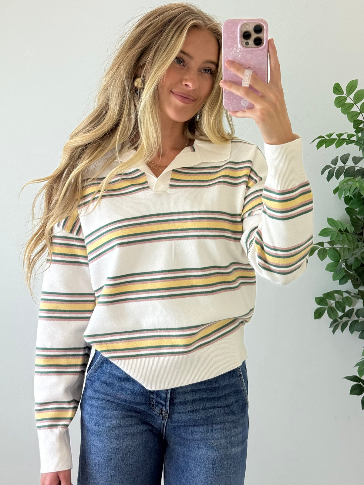 Polo Triple Striped Sweater
