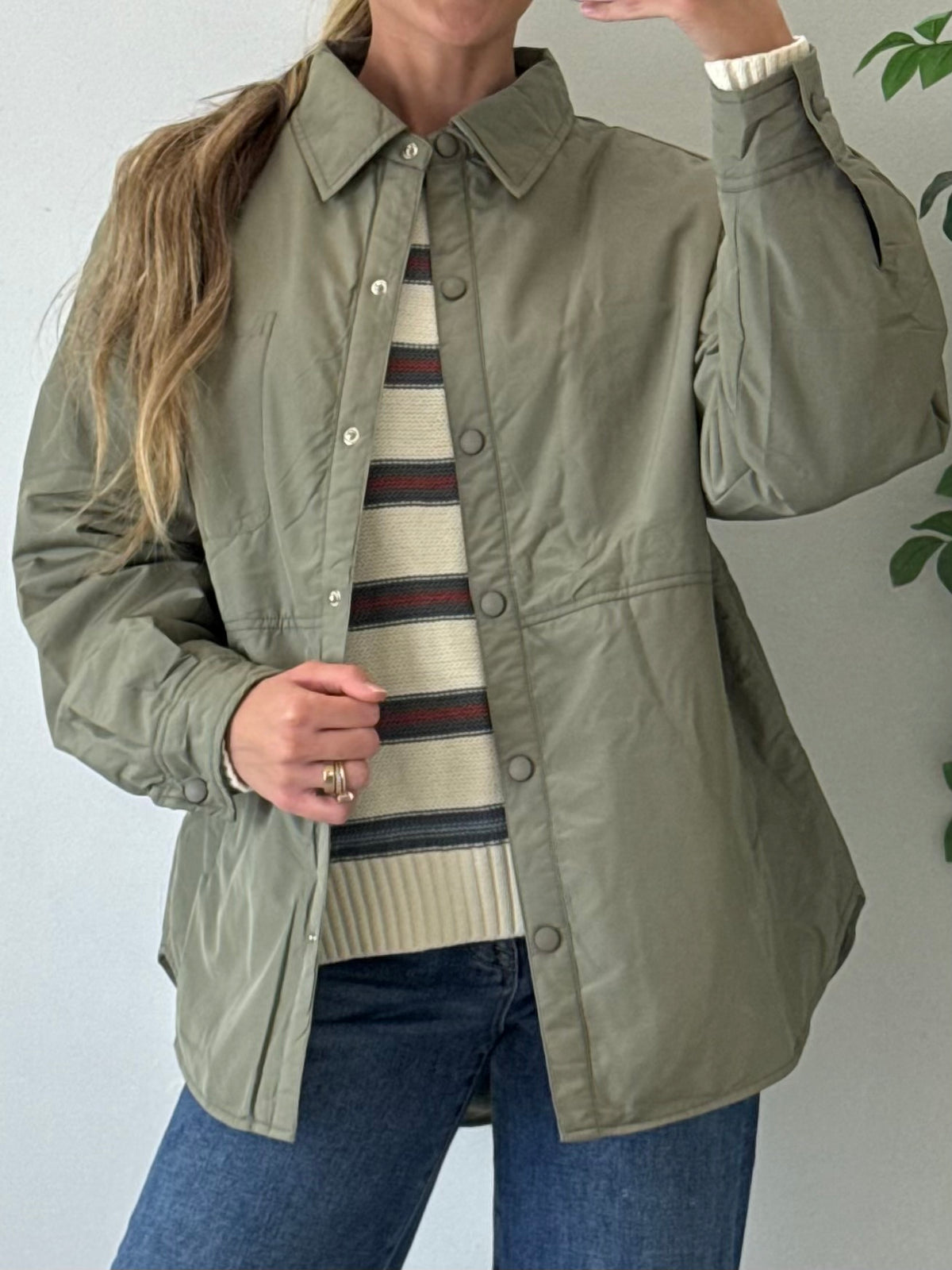 Oversized Button Down Collared Jacket