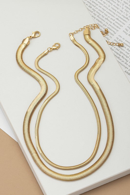 Snake Chain Necklace Set #N103
