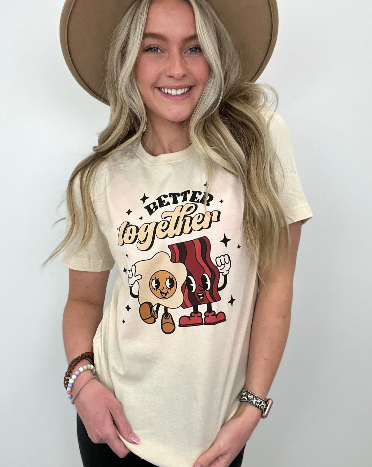 Better Together Tee- (Cream)