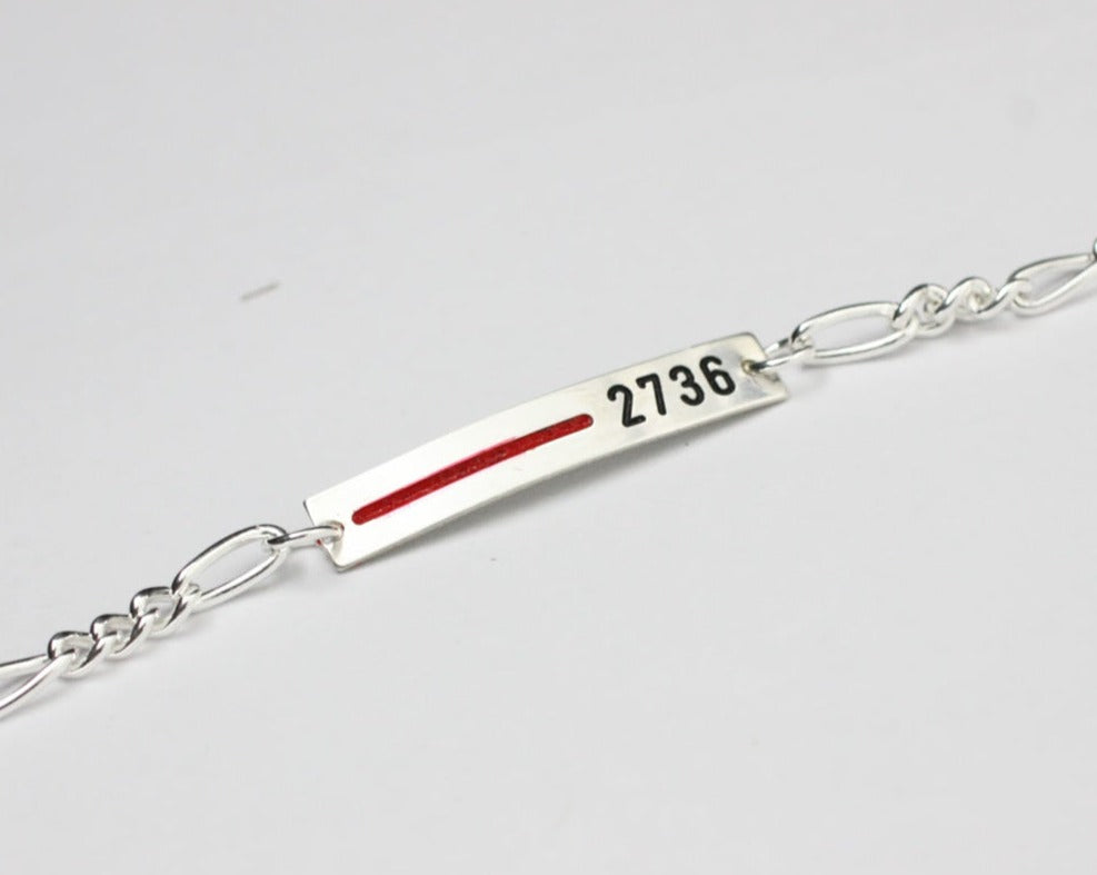 Thin Red Line Women&#39;s Bracelet