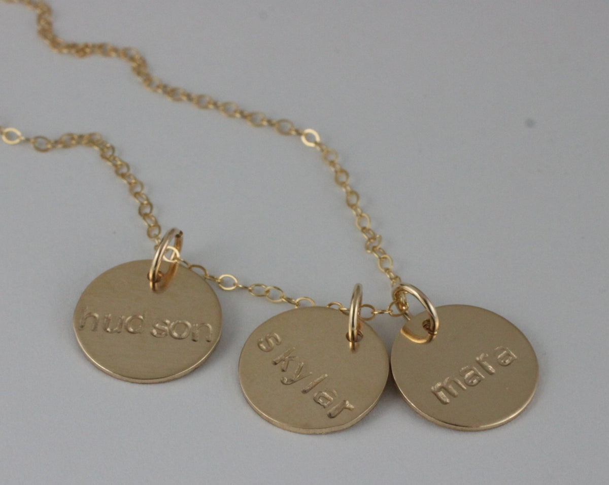 Name Disc Necklace ( 1/2&quot; Disc)