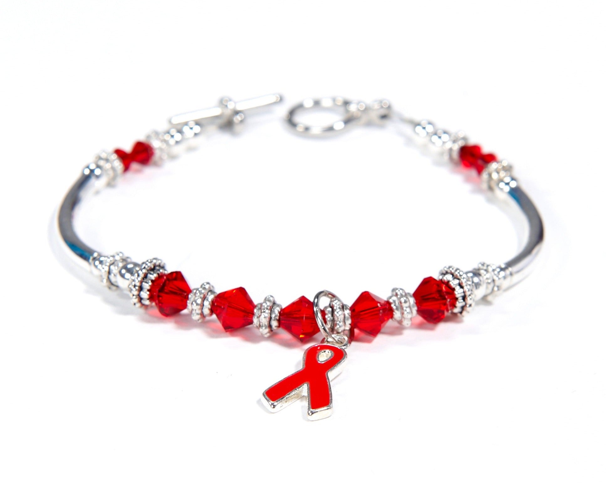 Jai Guruji: Crystal Red Beads & Pearl Bracelet Online | Satvikstore.in –  satvikstore.in